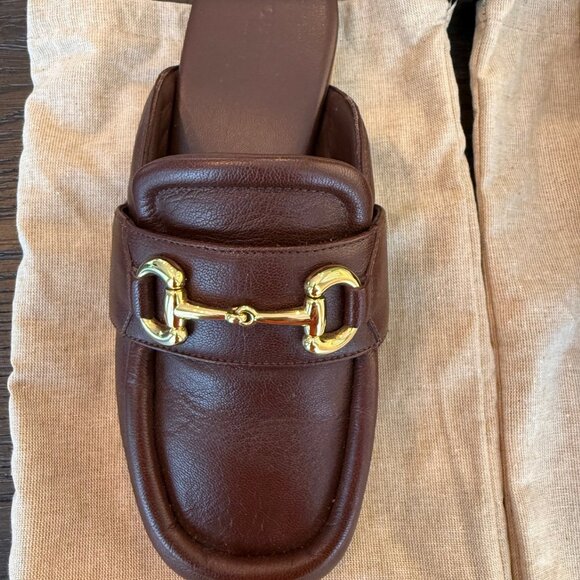 Gucci Horsebit Leather Mules – Women’s 8.5 (Burgundy Brown) - Picture 4 of 10